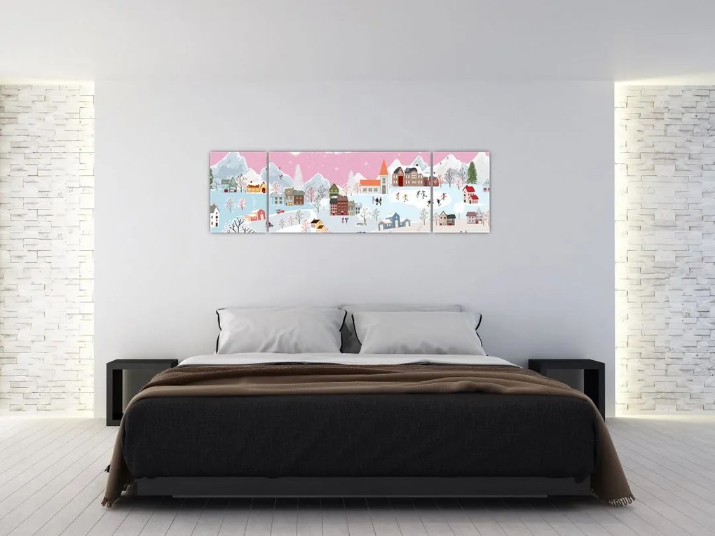 Obraz - Magiczna zima (170x50 cm)