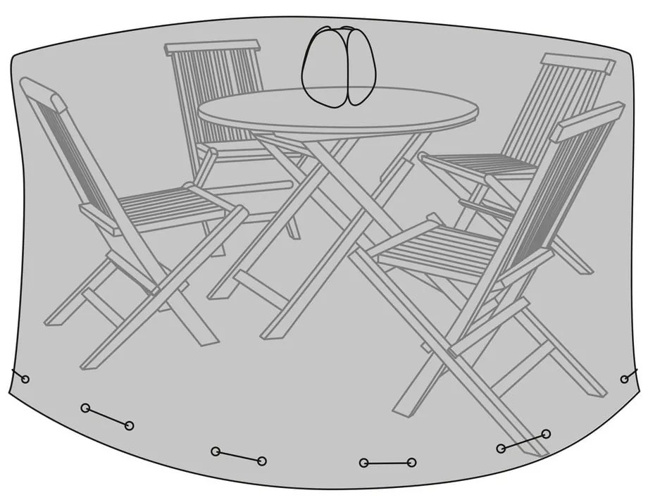 Pokrowiec ochronny na stół ogrodowy ø 185 cm – House Nordic