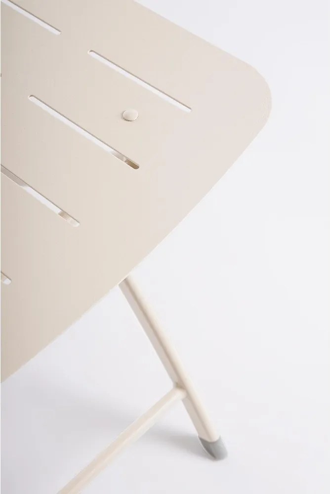 Beżowy stalowy zestaw mebli ogrodowych dla 2 osób Yvonne – Bizzotto