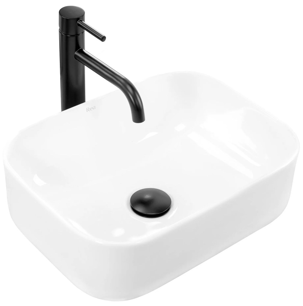 Umywalka nablatowa Rea Demi Mini White