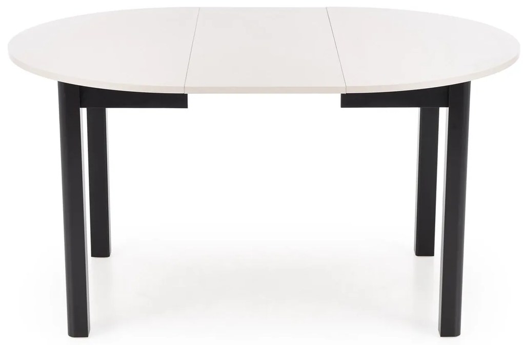 Stół okrągły rozkładany płyta kaszmir/czarny 102-142/102/76 cm RINGO