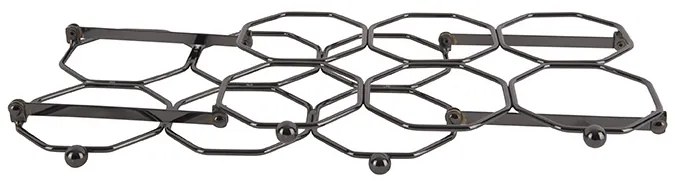 Stojak na wino HONEYCOMB, na 6 butelek, 31 x 22 x 16,5 cm