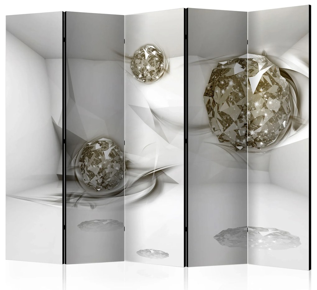 Parawan akustyczny 3D 225x172 cm 5-częściowy szary ARTGEIST B
