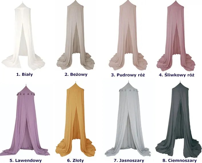 Ciemnoszary baldachim do łóżeczka chłopca M7-S15