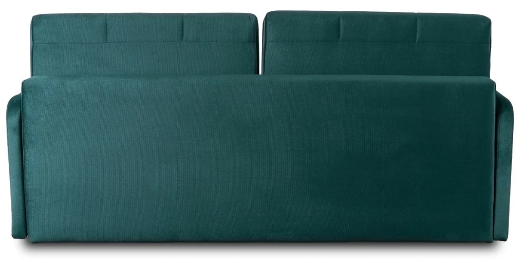 Sofa Rozkładana z Funkcją Spania IBIZA Dwuosobowa Zielona Nowoczesna do Salonu