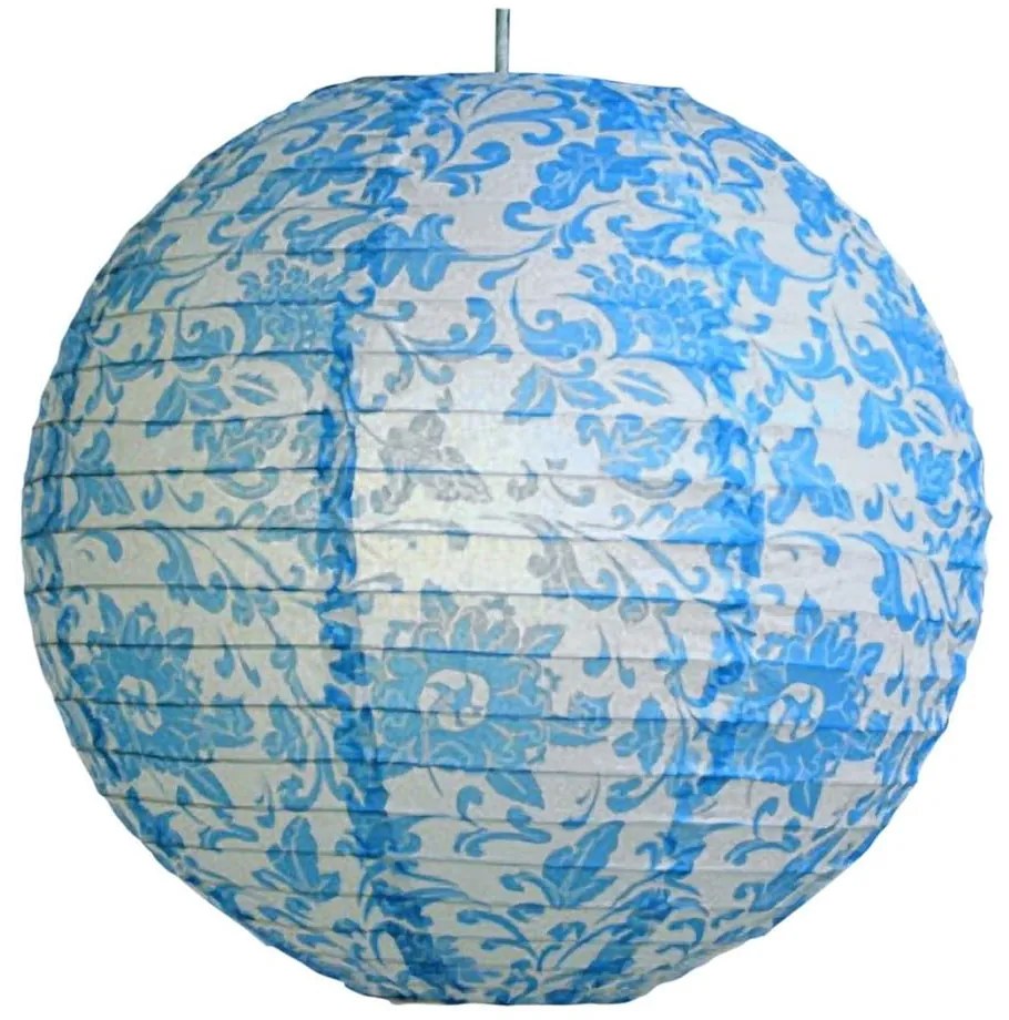 Biało-niebieski abażur ø 35 cm – Candellux Lighting