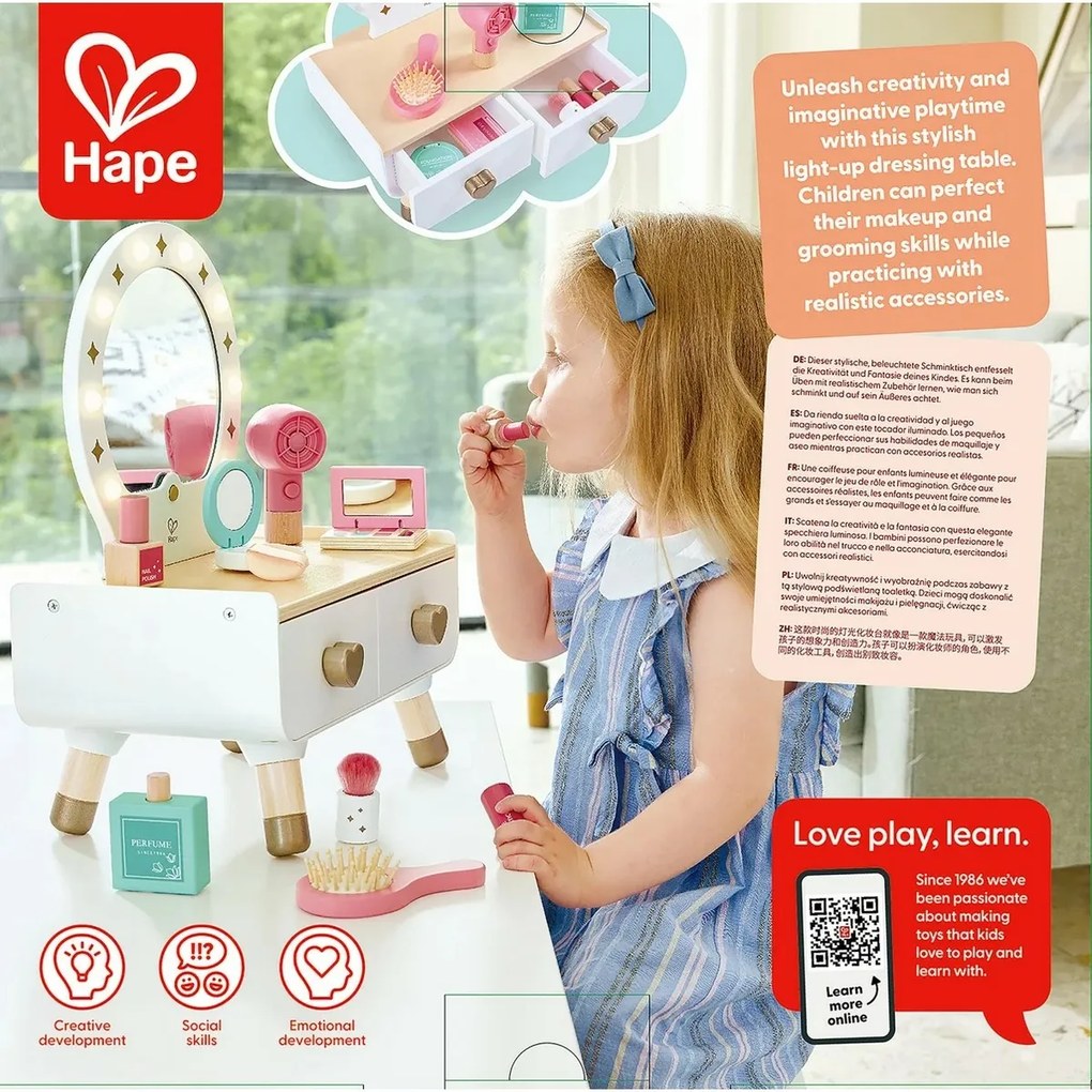 Hape Mój stylowy stolik kosmetyczny