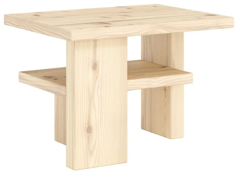 Stolik z litego drewna sosnowego 34x45 cm Japan – Karup Design
