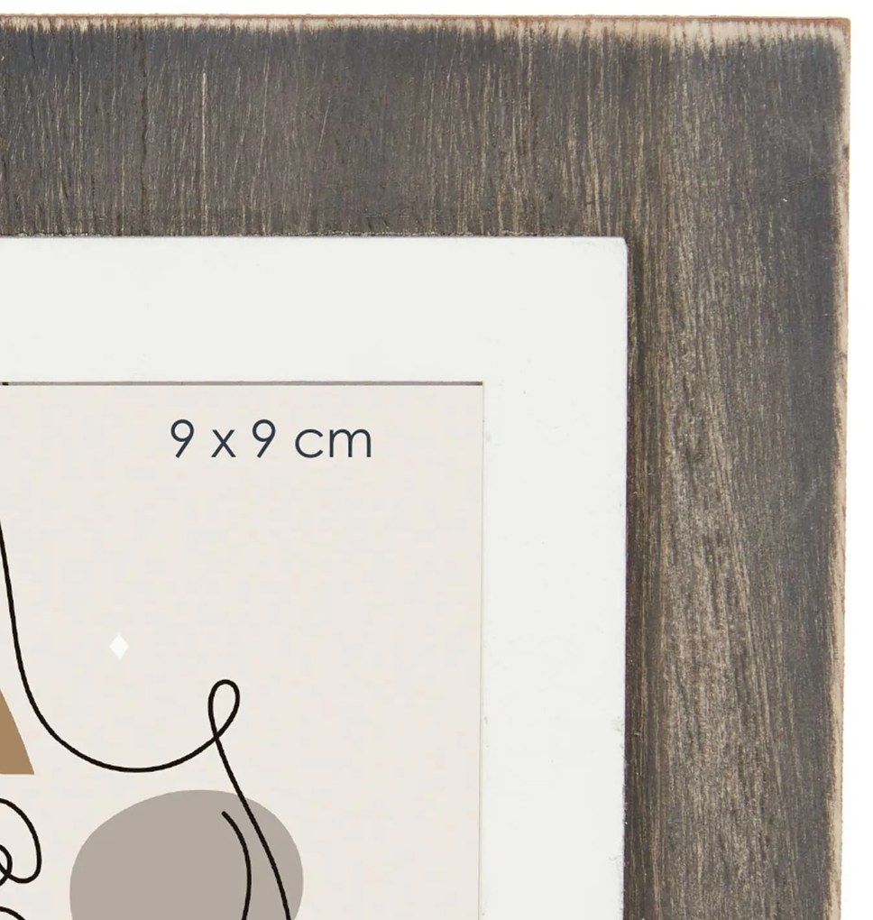 Ramka na 2 zdjęcia domek, stojąca, metal i MDF