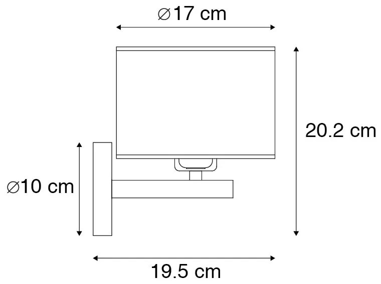 Nowoczesna lampa ścienna biała okrągła - VT 1