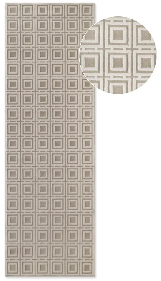 Kremowy chodnik 80x240 cm Perles Howlite – Elle Decoration