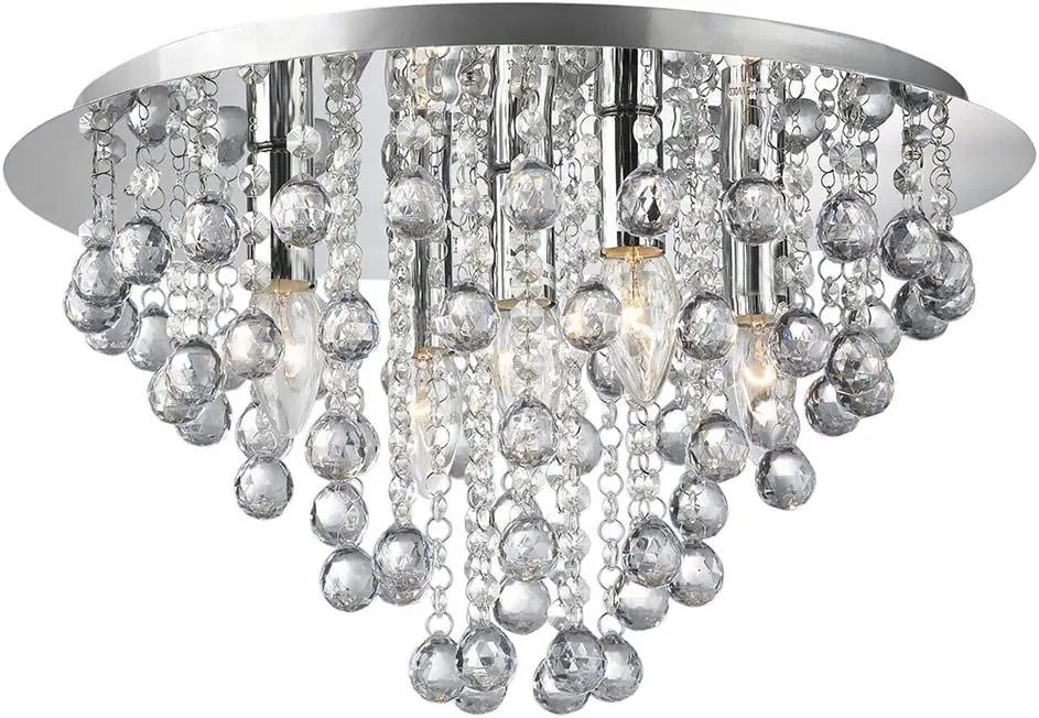 Kryształowa Lampa Sufitowa Plafon APP514-5C Cristal