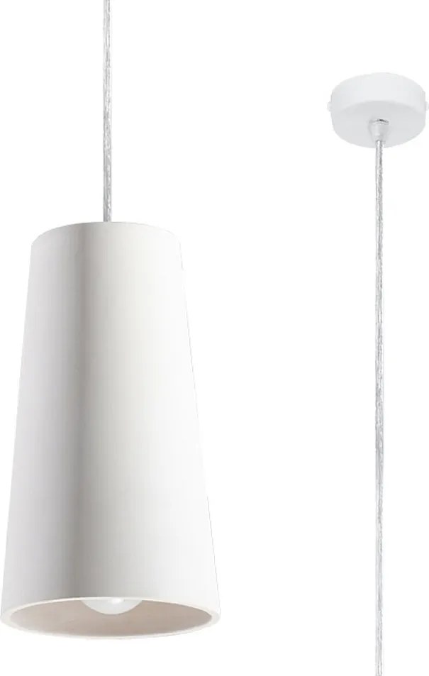 Lampa wisząca ceramiczna GULCAN biała