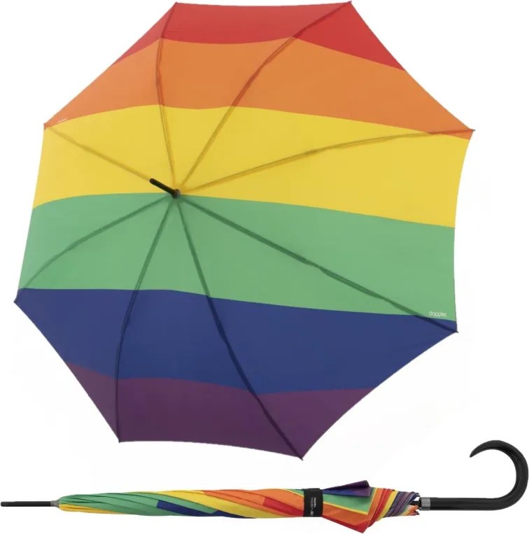 Doppler Modern Art Pride Rainbow damski parasol długi automatyczny