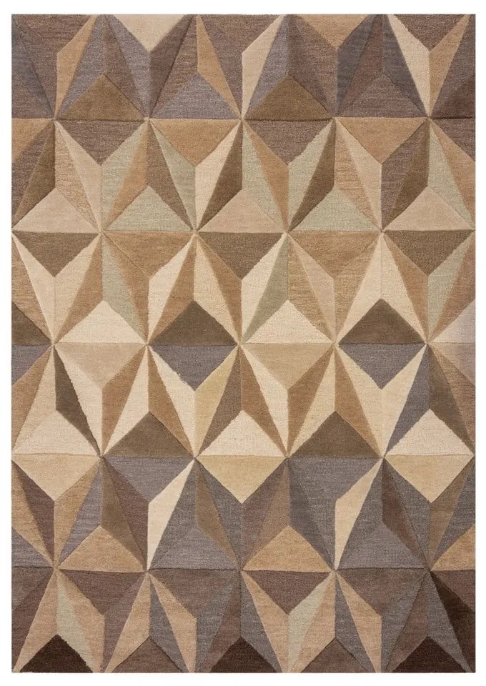 Beżowy wełniany dywan 160x230 cm Reverie – Flair Rugs