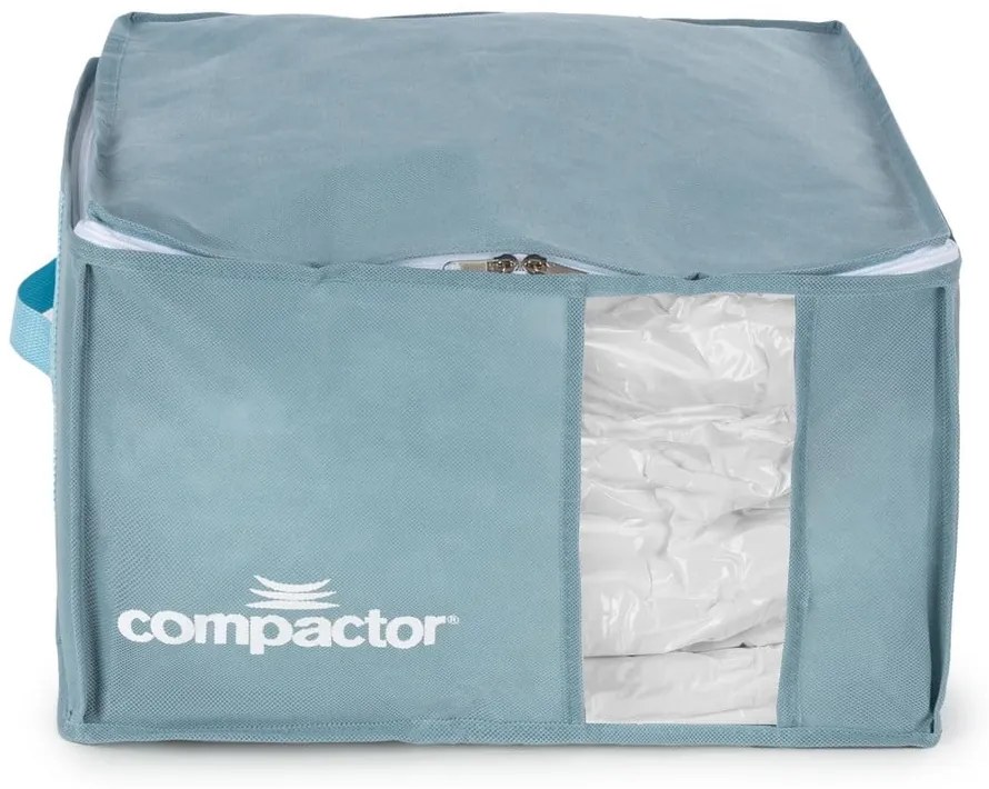 Plastikowy pojemnik próżniowy do przechowywania ubrań 42x40x25 cm Blue Edition – Compactor