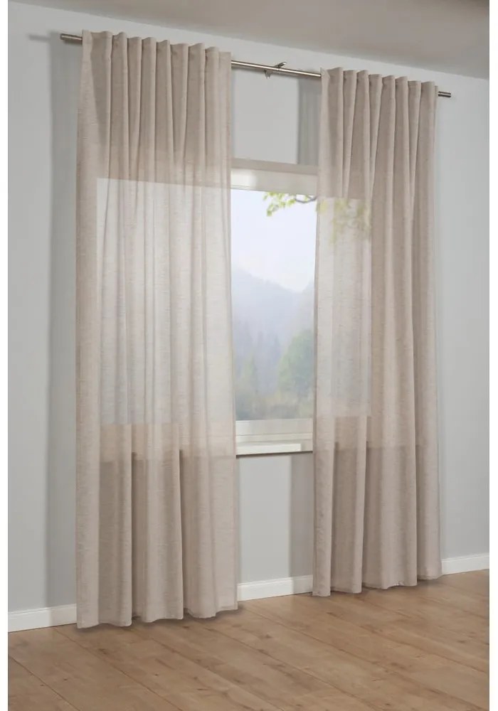 Beżowa zasłona 245x140 cm Natur – Gardinia