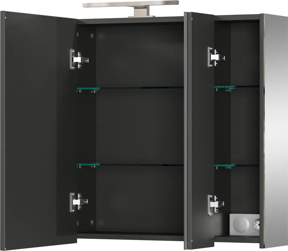 Szara szafka łazienkowa 80x71 cm – Germania