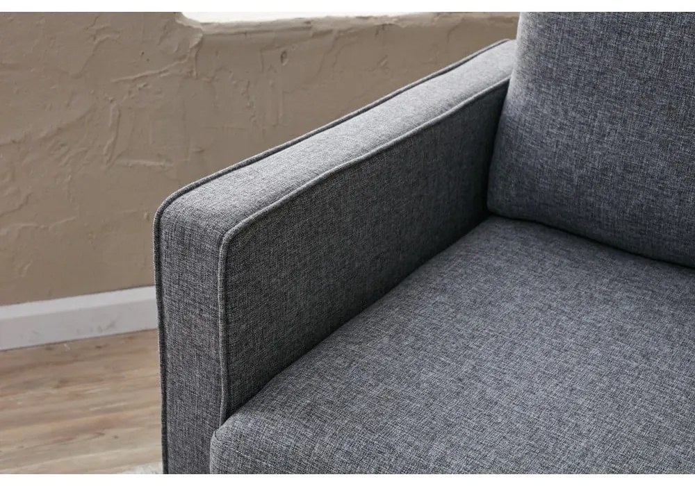 Ciemnoszara rozkładana sofa 210 cm Eva – Balcab Home