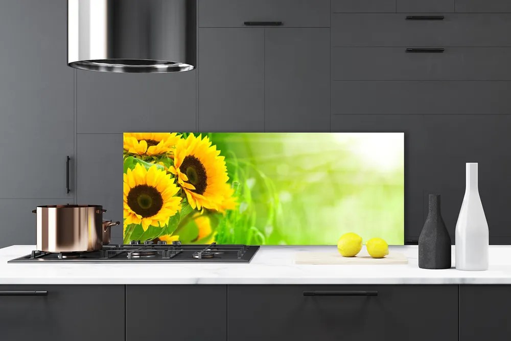 Panel Kuchenny Złociste Słoneczniki Pod Niebem