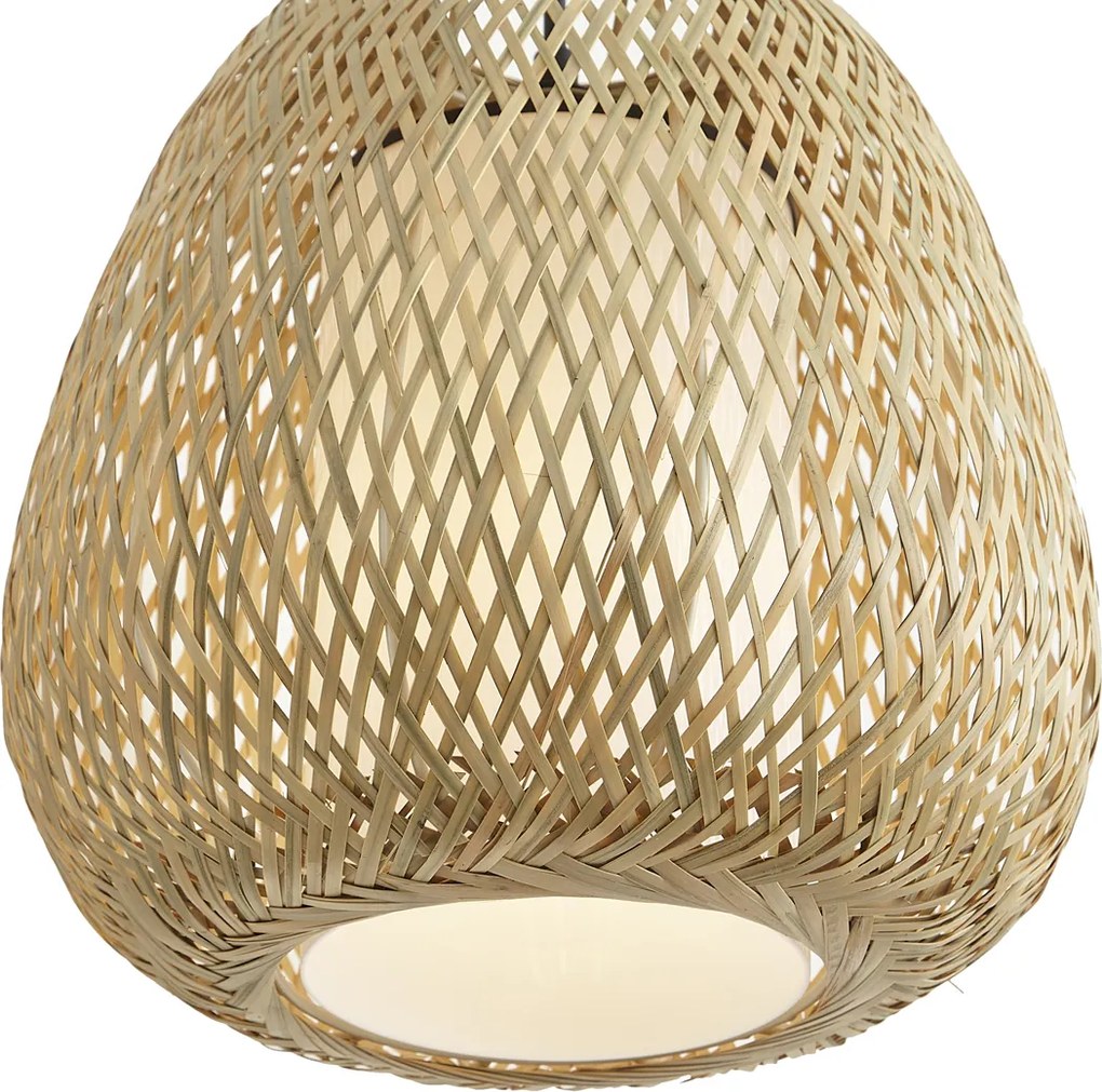 Lampa wisząca Japandi Bamboo 30 cm IP44 - Moana