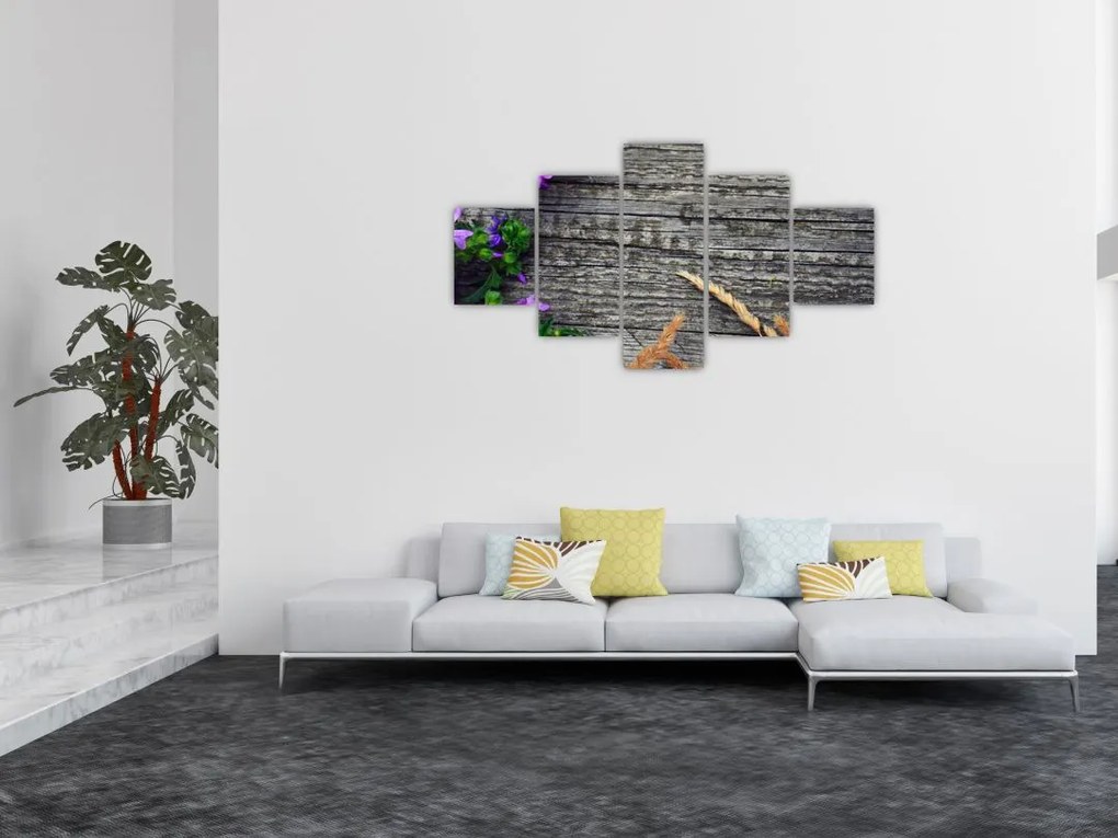 Obraz - kwiaty polne (125x70 cm)
