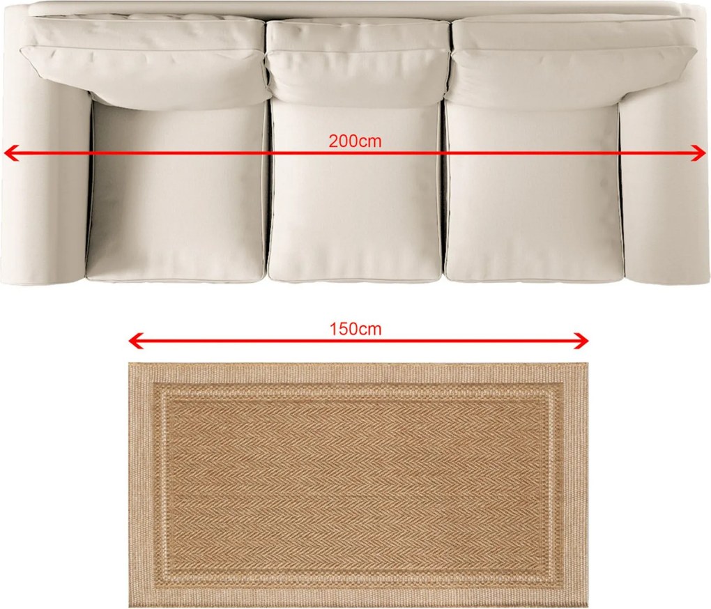Dywan Sienna camel 80x150 cm