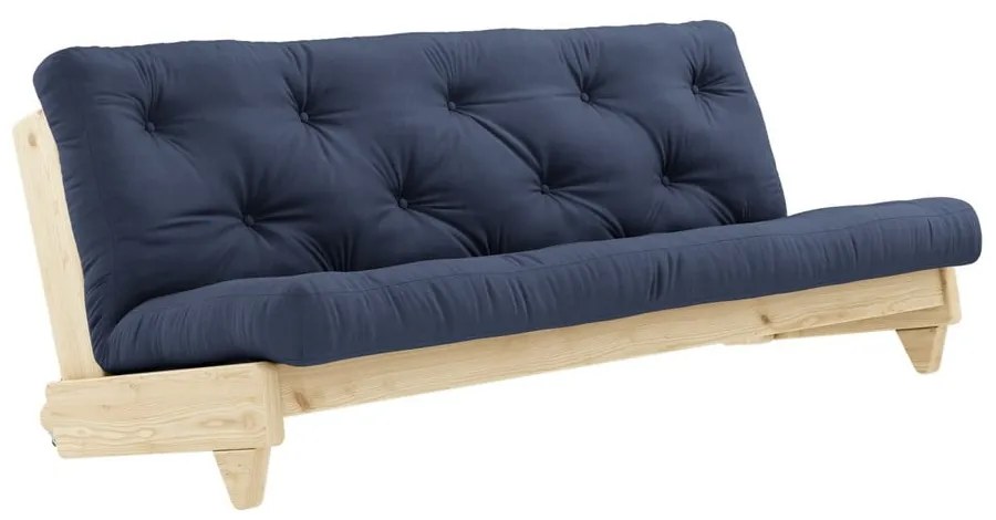 Sofa rozkładana z ciemnoniebieskim pokryciem Karup Design Fresh Natural/Navy