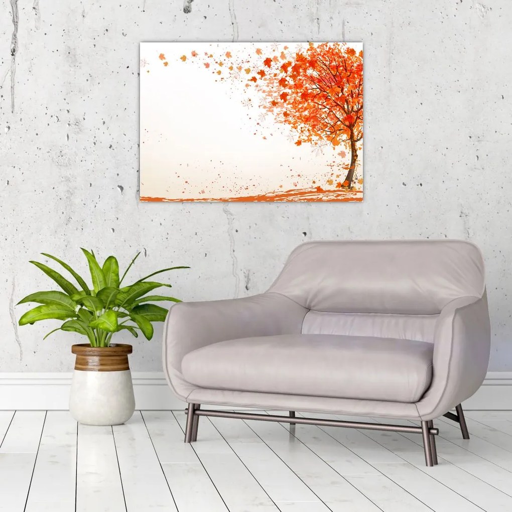 Obraz - Drzewo na wietrze (70x50 cm)