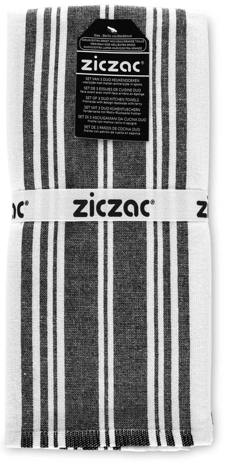 Ścierki zestaw 3 szt. 50x76 cm Duo Stripe – ZicZac