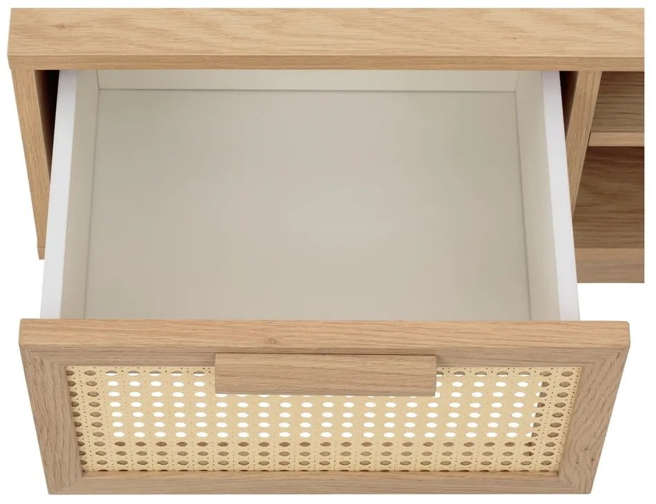 Szafka pod TV w dekorze dębu w naturalnym kolorze 128x47 cm Bridget – Støraa