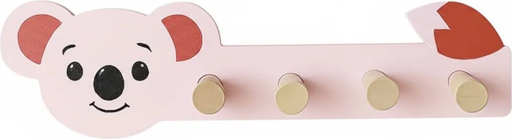 Wieszak do pokoju dziecięcego MINI ZOO, 35,5 x 6,5 x 10 cm