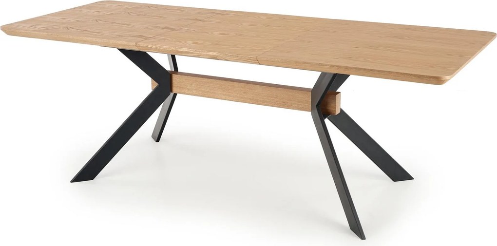 Loftowy stół rozkładany z fornirowanym blatem Bacardi