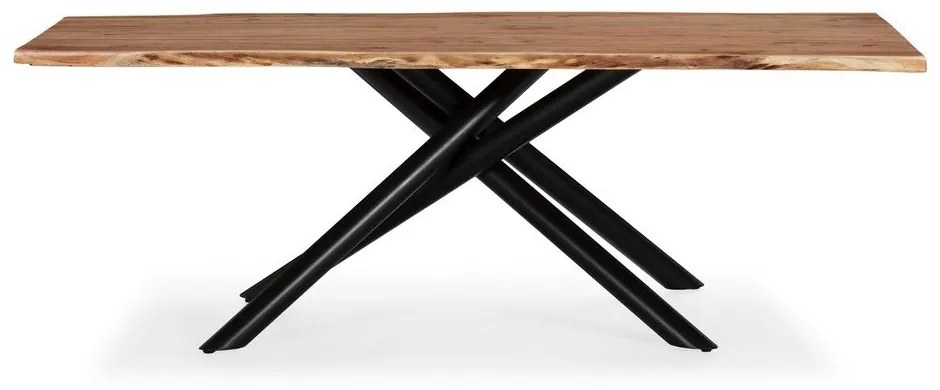 Stół z litego drewna akacjowego 100x220 cm Anuri – MOME