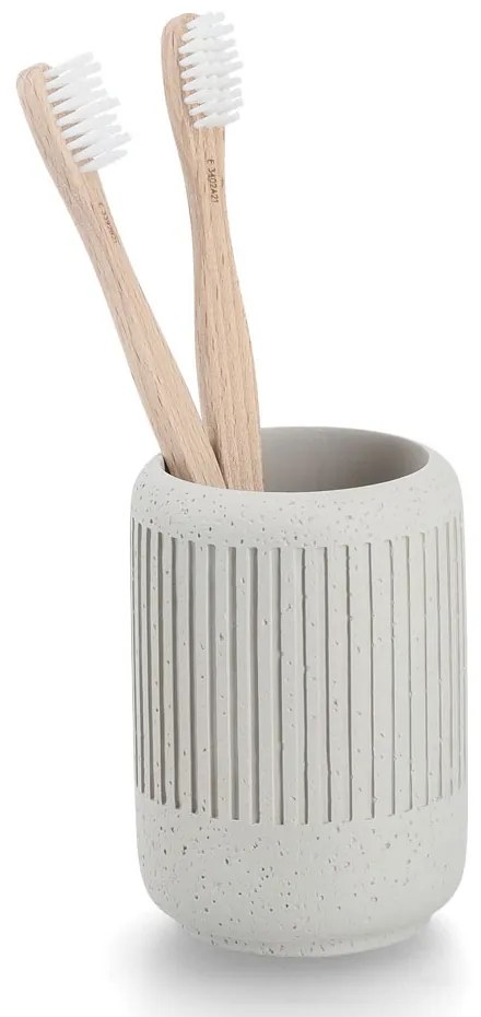 Kubek na szczoteczki CEMENT, Ø 7 cm