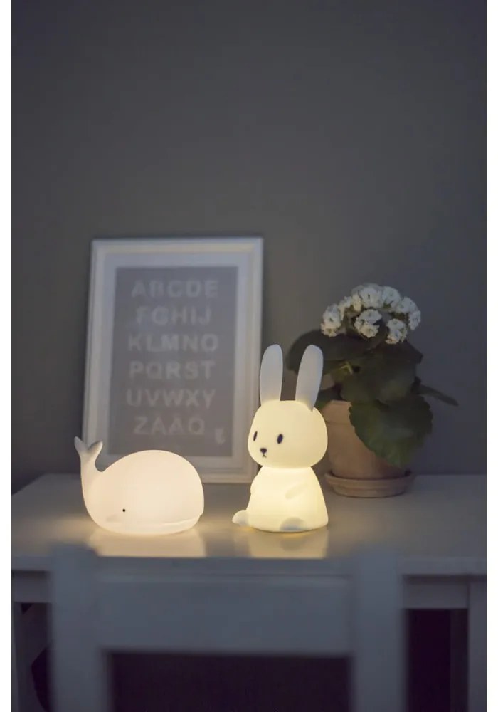 Biała lampka nocna LED dla dzieci Bunny – Star Trading