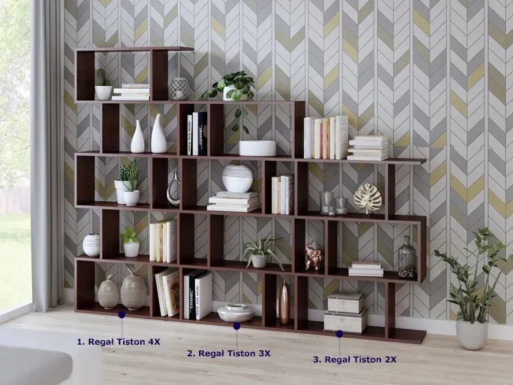 Regał do sypialni wenge H6-C13
