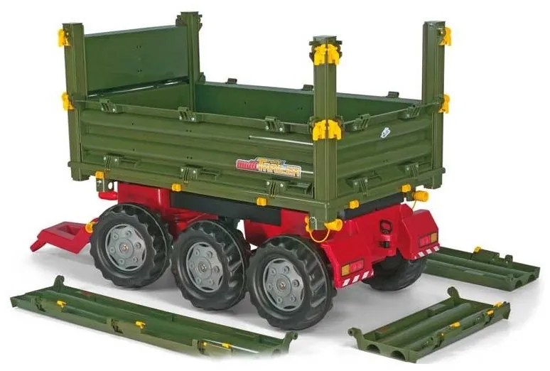 Rolly toys rollytrailer wielka przyczepa 3 osie multi trailer