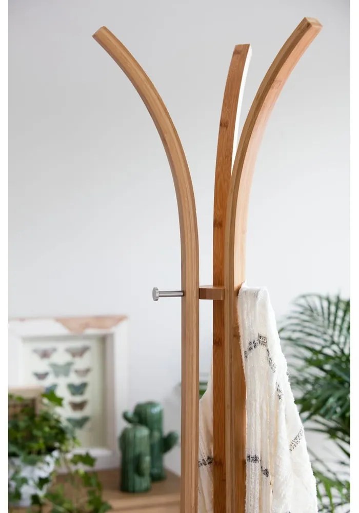 Bambusowy wieszak stojący Compactor Coat & Hat Bamboo