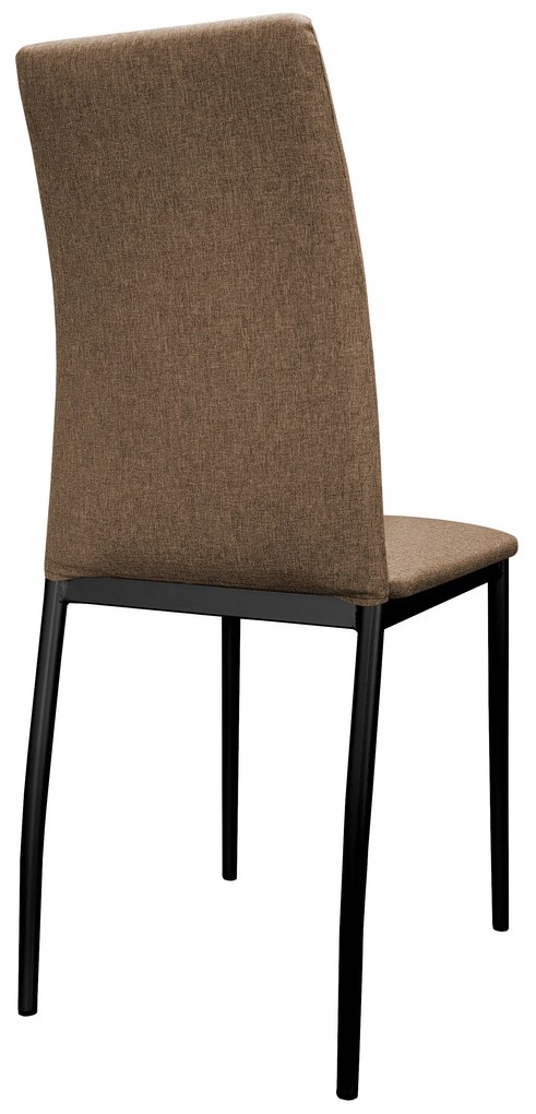 Krzesło tapicerowane ALAN stelaż czarny Sawana 25