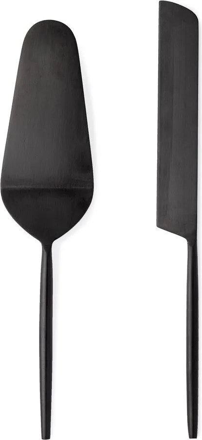 Zestaw noża i łopatki do ciast 2 szt. ze stali nierdzewnej Bronte – Bizzotto