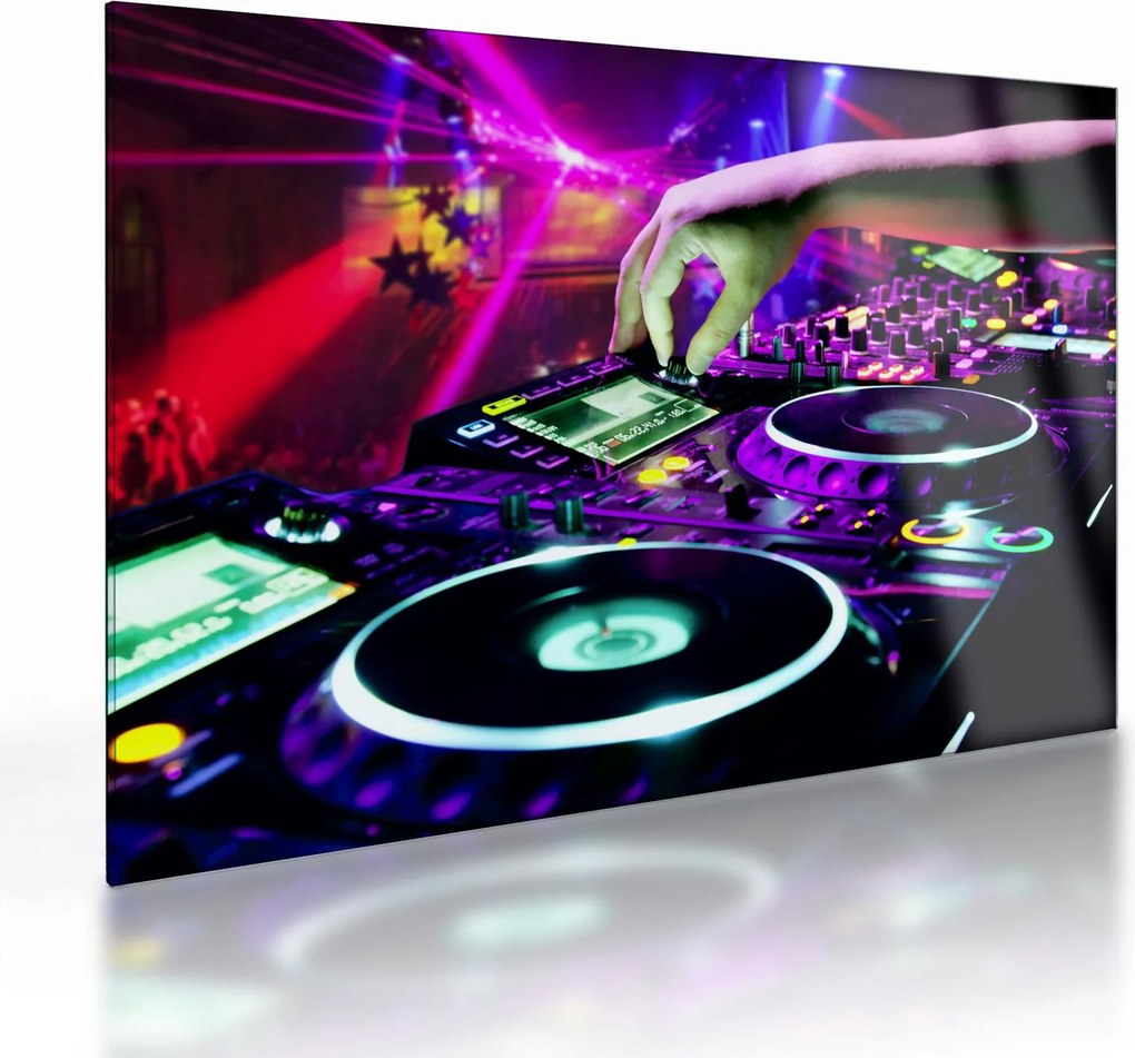 Obraz na szkle - DJ (70x50 cm)