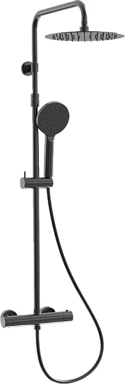 Luisa kolumna prysznicowa termostatem metaliczny szary