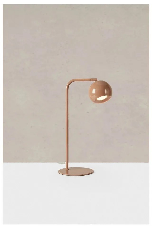 Brązowa lampa stołowa z metalowym kloszem (wysokość 39,5 cm) Pop – Markslöjd