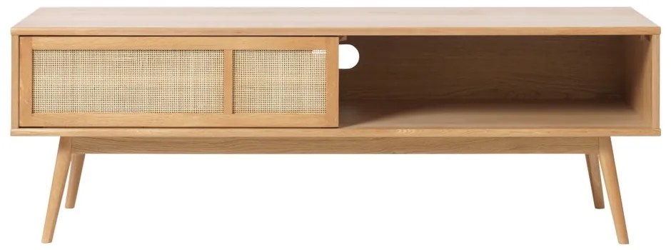 Szafka pod TV w dekorze dębu w naturalnym kolorze 150x50 cm Barrali – Unique Furniture