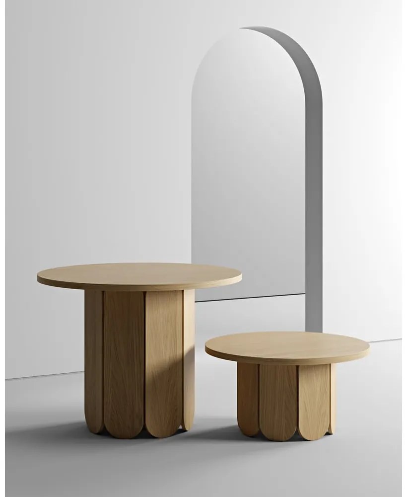 Stół w dekorze dębu Woodman Soft, ø 98 cm