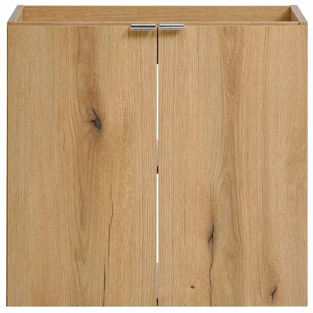 Szafka łazienkowa z otworem na umywalkę w kolorze dębu E3-T37