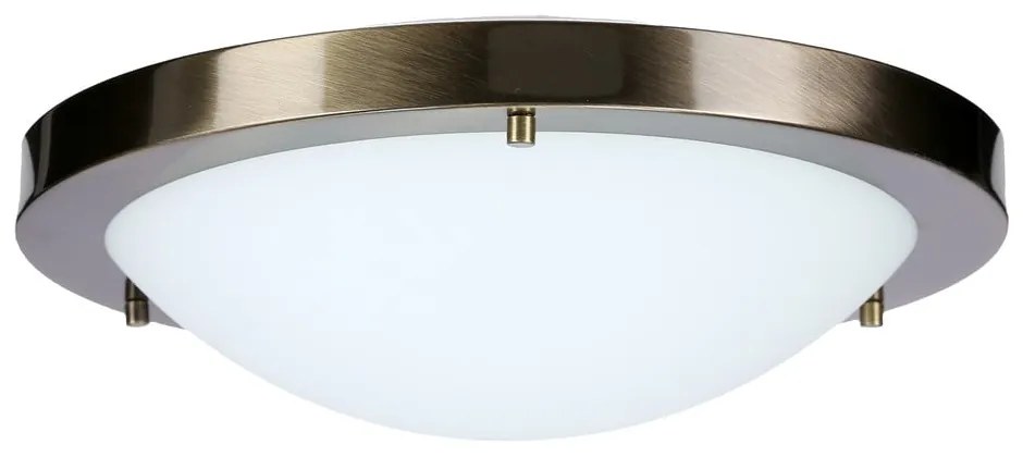 Lampa sufitowa w kolorze bronzu ze szklanym kloszem ø 18 cm Aquila – Candellux Lighting
