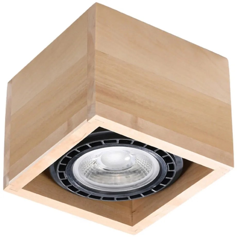 Naturalna lampa sufitowa 14x14 cm Urara – Nice Lamps