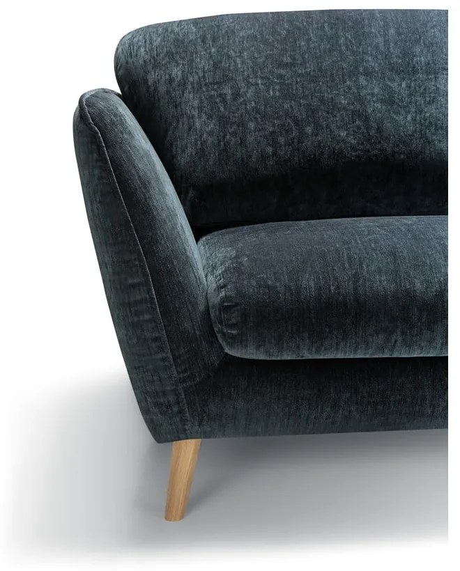 Niebieska aksamitna sofa 227 cm Stella – Sits